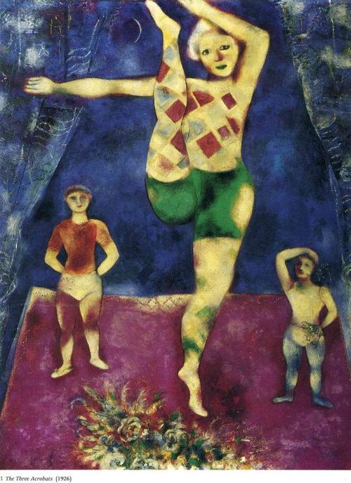 Marc Chagall, Οι τρεις ακροβάτες (1926)