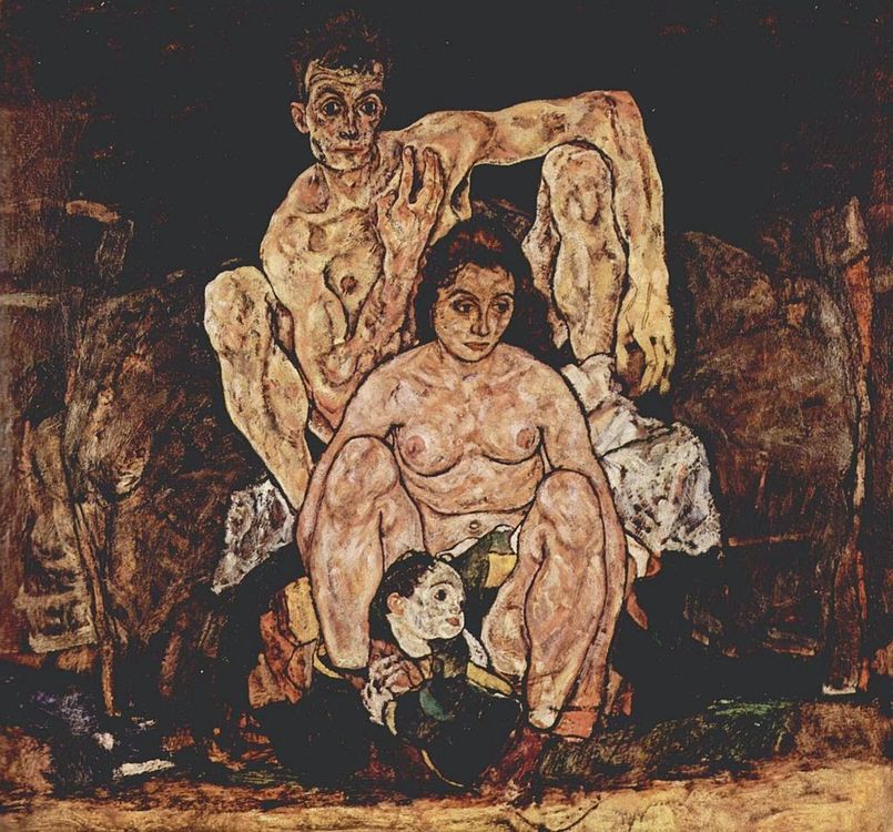 Egon Schiele, Η οικογένεια (1918)